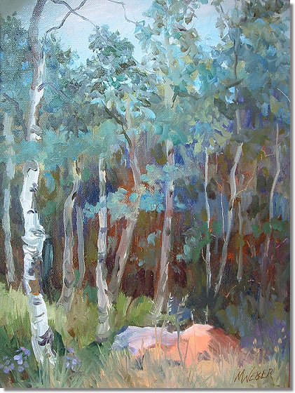Enchanting Aspen - Oil on Canvas 12 x 18 - $600.jpg