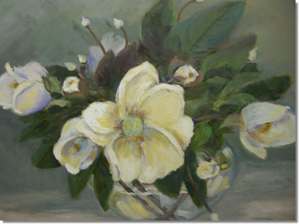 Magnolias - Oil on Canvas 20 x 24 - $1,200.jpg
