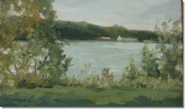 Sounds of the Ohio - Oil on Board 7 x 13 - $550.jpg