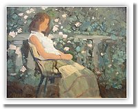 Figure In The Garden - Oil on Canvas 14 x 18 - $750.jpg